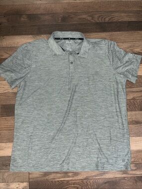 XL FLX Men's Heather Gray Performance Polo